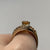 Citrine, Fire Opal, Spessartite Garnet, Diamond Ring 9ct 9k Yellow Gold - Size S