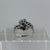 Sapphire & Diamond Twist Statement Dress Ring 9ct 9K White Gold - Size O