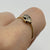 Diamond Toi Et Moi Illusion Set Ring 9ct 9k Yellow Gold - Size N