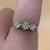 Diamond .10ct Trilogy Star Set Ring 9ct 9k Yellow Gold - Size M 1/2