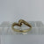 Diamond Solitaire With Accents Bypass Twist Ring 9ct 9k Yellow Gold - Size L