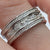 Ornate Diamond Band Ring 9ct 9k White Gold  - Size M