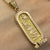 Ancient Egyptian Ankh Hieroglyphics Two Tone Pendant 18ct 18k Rose Yellow Gold