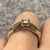 Diamond Solitaire With Accents Square Shank Ring 9ct 9k Yellow Gold - Size N