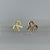 Bow Shaped Stud Earrings 9ct 9k Yellow Gold