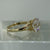 Solitaire 4ct CZ Split Shoulder Ring 9ct 9k Yellow Gold - Size O