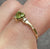 Peridot Heart Cut Solitaire Ring 9ct 9k Yellow Gold - Size N