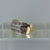 Diamond 3 Row Band Ring 9ct 9k Yellow Gold  - Size O