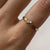 Diamond Two Stone Toi Et Moi Ring 18ct 18k Yellow Gold - Size N 1/2