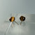 Tigers Eye Flower Removable Gold Stud Earrings 9ct 9k Yellow Gold