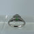 Jadeite & Diamond Ornate Ring Platinum 900 - Size G US 3 3/8