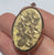 Floral Engraved Oval Locket Pendant 9ct 9k Yellow Gold