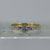 Antique Diamond .10ct Solitaire Platinum Set Ring 18ct 18k Yellow Gold - Size M