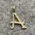 A Initial Script Pendant or Charm 9ct 9k Yellow Gold