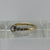 Antique Diamond .10ct & Platinum Solitaire Ring 18ct 18k Yellow Gold - Size L