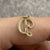 D Initial Script Pendant or Charm 9ct 9k Yellow Gold