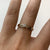 Diamond Solitaire With Accents Ring 9ct 9K Yellow Gold - Size N 1/2