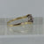 Diamond 0.12ct Cluster Bypass Ring 9ct 9k Yellow Gold - Size M 1/2