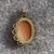 Vintage Scalloped Edge Cameo Pendant 9ct 9k Yellow Gold