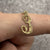 E Initial Script Pendant or Charm 9ct 9k Yellow Gold