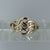 Gold Filigree Celtic Pattern Ring 9ct 9k Yellow Gold  - Size N