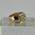 Chunky Quilt Textured Band Ring 9ct 9k Yellow Gold - Size Q