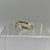 Diamond Fancy Wishbone Ring 9ct 9k Yellow Gold - Size O