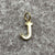 J Initial Pendant or Charm 9ct 9k Yellow Gold