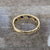 White Spinel & Synthetic Sapphire Half Eternity Ring 9ct 9k Yellow Gold - Size M