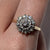 Diamond Cluster Tiered Ring 9ct 9k Yellow Gold - Size S 1/2