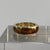 Amber Band Ring 9ct 9k Yellow Gold - Size N