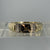 Smoky Quartz & Diamond .14ct Cluster Ring 9ct 9k Yellow Gold - Size V