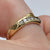 Diamond Wishbone Style Half Eternity Ring 18ct 18k Yellow Gold  - Size L