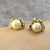 Diamond & Pearl Ornate Stud Earrings 9ct 9k Yellow Gold