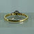 Diamond .15ct Solitaire With Accents Ring 18ct 18k Yellow Gold - Size P 1/2