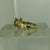 Citrine Oval Diamond Accent Ring 9ct 9k Yellow Gold  - Size N 1/2