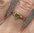 Peridot Heart Cut Solitaire Ring 9ct 9k Yellow Gold - Size N