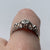 Antique Diamond Ornate Platinum Setting Ring 18ct 18k Yellow Gold - Size N