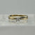 Diamond .15ct Solitaire Two Tone Ring 9ct 9k Yellow Gold - Size K