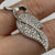 CZ Leaf Pendant 18ct 18k White Gold