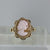 Cameo Open Shoulders Ring 9ct 9k Yellow Gold - Size M