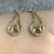 Lucky Horseshoe Horse Drop Dangle Earrings 9ct 9k 375 Yellow Gold