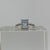 Blue Topaz Cabochon Top & Diamond Accent Ring 9ct 9k White Gold - Size N