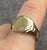 Signet Engraved Ring 9ct 9k Yellow Gold - Size V