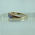 Tanzanite & Diamond Twist Channel Ring 9ct 9k Yellow Gold - Size S 1/2