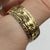 Embossed Starburst Band Ring 9ct 9k Yellow Gold  - Size Z+1