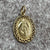 Blessed Madonna Virgin Mary Miraculous Medal Pendant 9ct 9k Yellow Gold