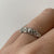 Diamond Illusion Set Twisted Band Ring 9ct 9k White Gold - Size L