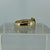 Citrine Square Cut Bezel Set Ring 14ct 14k Rose Gold  - Size O