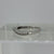 Diamond Wave Unique Minimal Chic Ring 9ct 9K White Gold - Size L